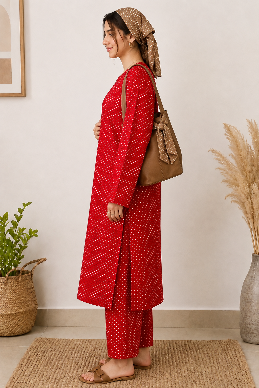 Red Polka Dot Co-ord Set