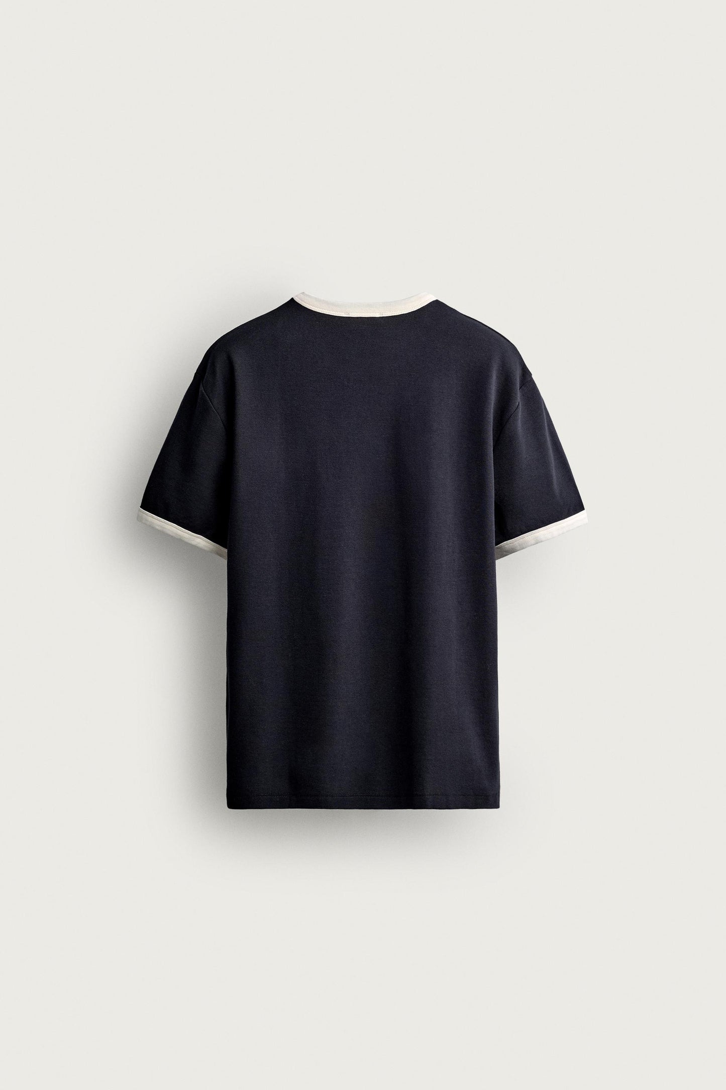 RINGER BASIC CONTRAST RIBBED T-SHIRT