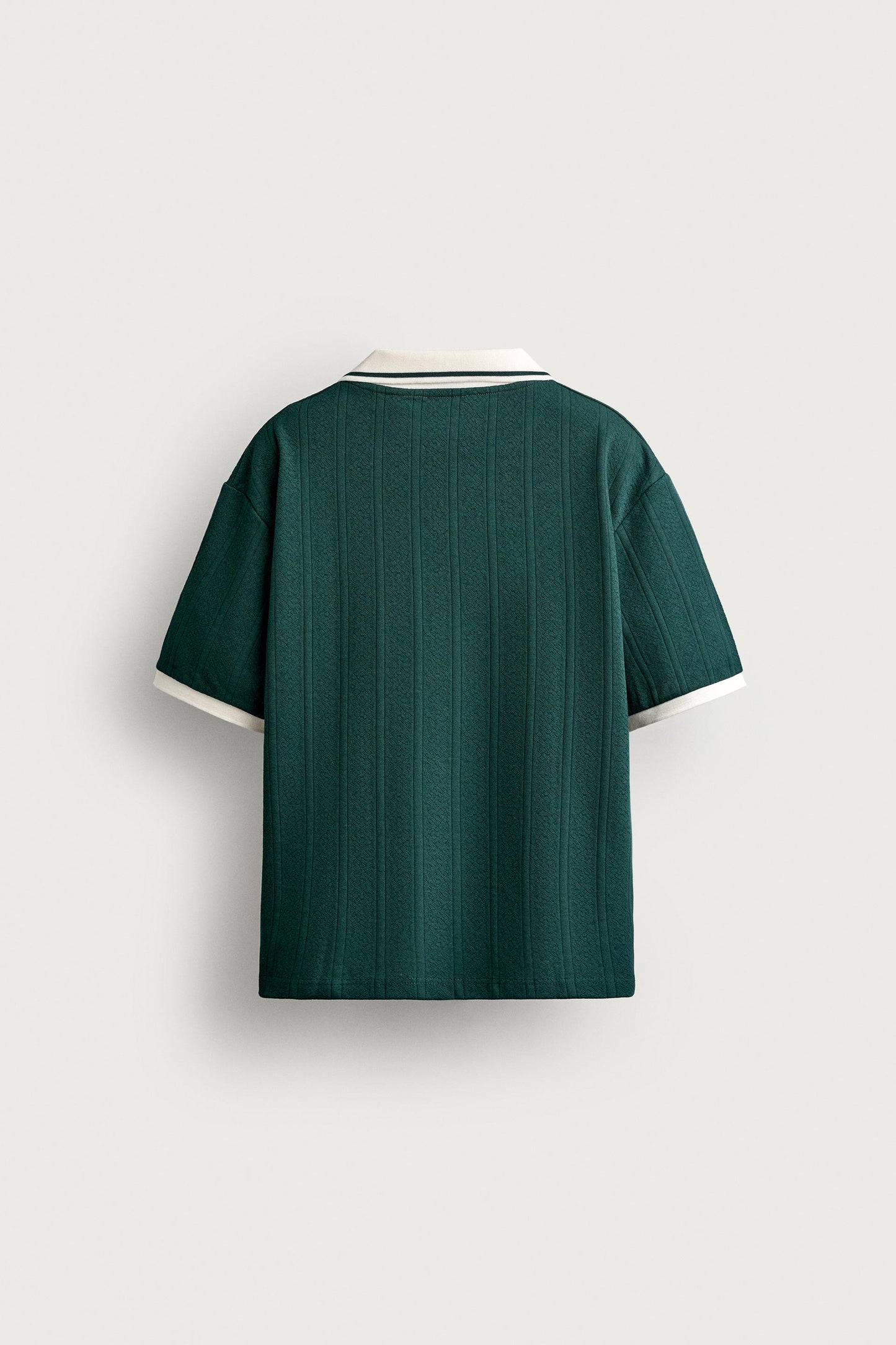RELAXED FIT EMBROIDERED TEXT POLO SHIRT