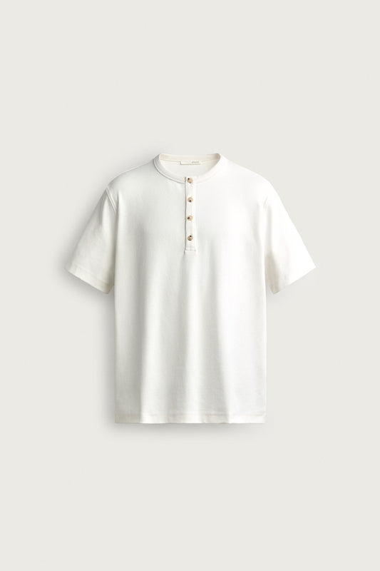 REGULAR FIT HENLEY T-SHIRT