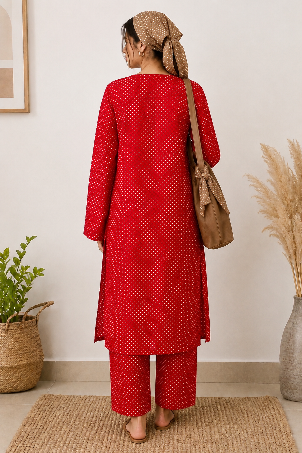 Red Polka Dot Co-ord Set