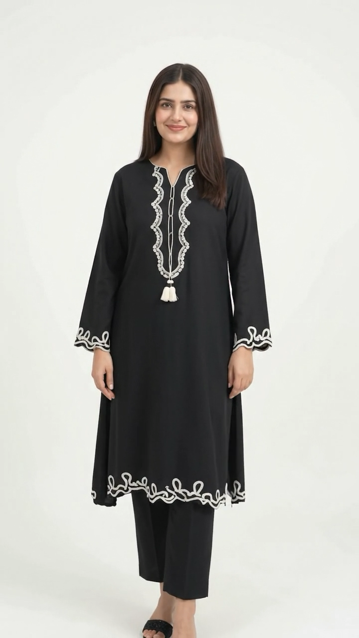 Black 2-Piece Winter Suit