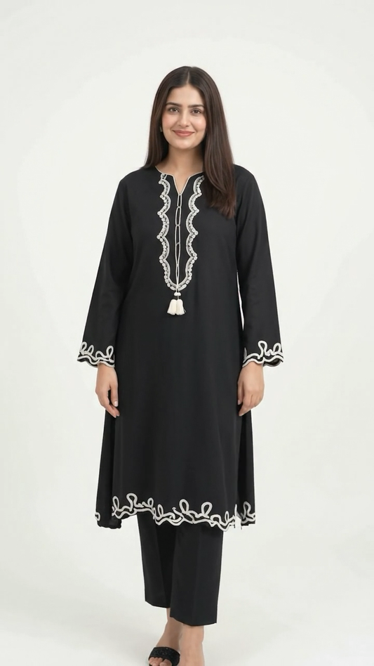 Black 2-Piece Winter Suit