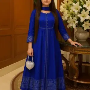 Royal Blue Anarkali Grace