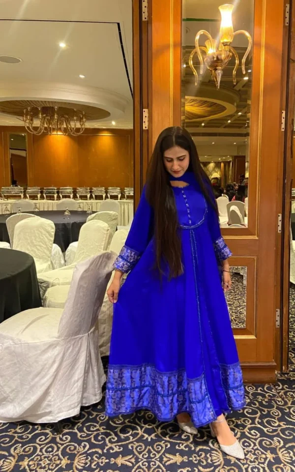 Royal Blue Anarkali Grace - Image 2