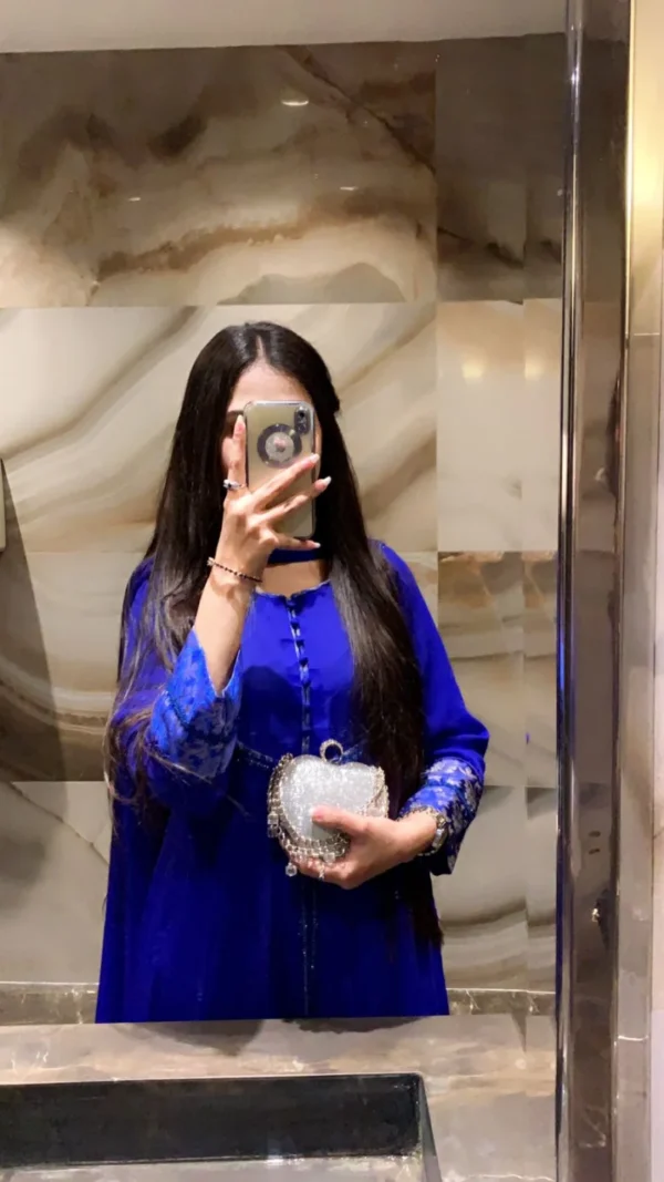 Royal Blue Anarkali Grace - Image 5